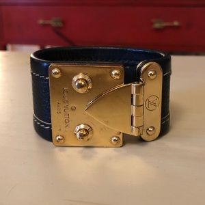 Louis Vuitton Leather Cuff Bracelet